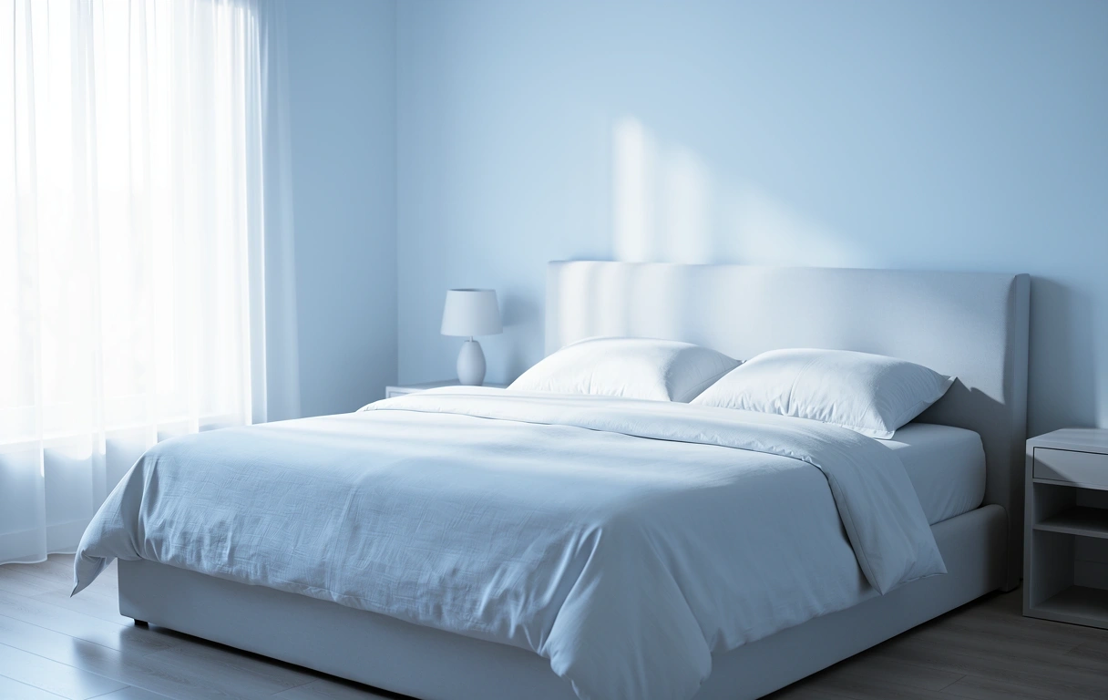 Ruhige Morgenatmosphäre für erholsamen Schlaf